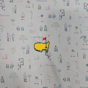 Masters Tech Mens XL Performance Golf Polo All Over Printed blue